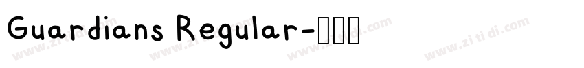Guardians Regular字体转换